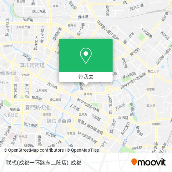联想(成都一环路东二段店)地图