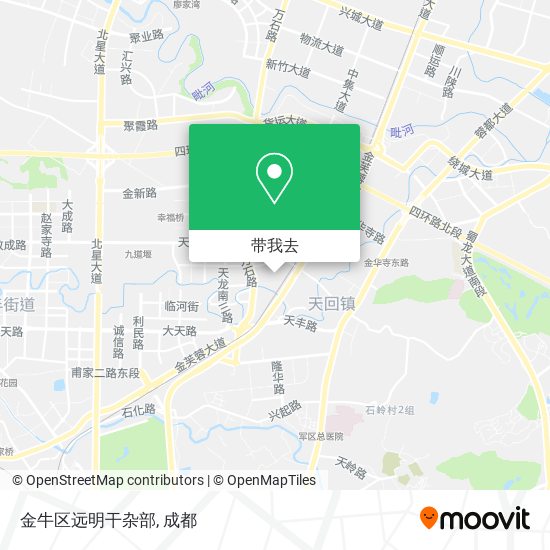 金牛区远明干杂部地图