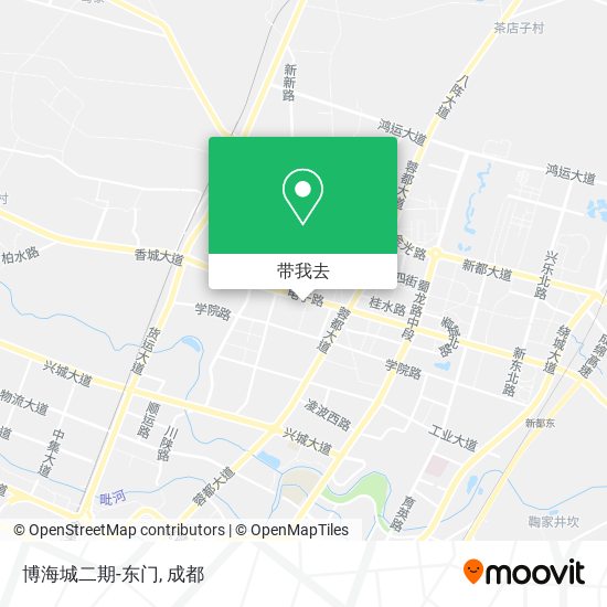 博海城二期-东门地图