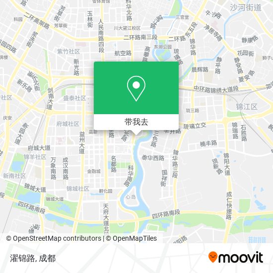 濯锦路地图