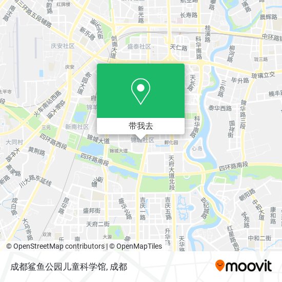 成都鲨鱼公园儿童科学馆地图