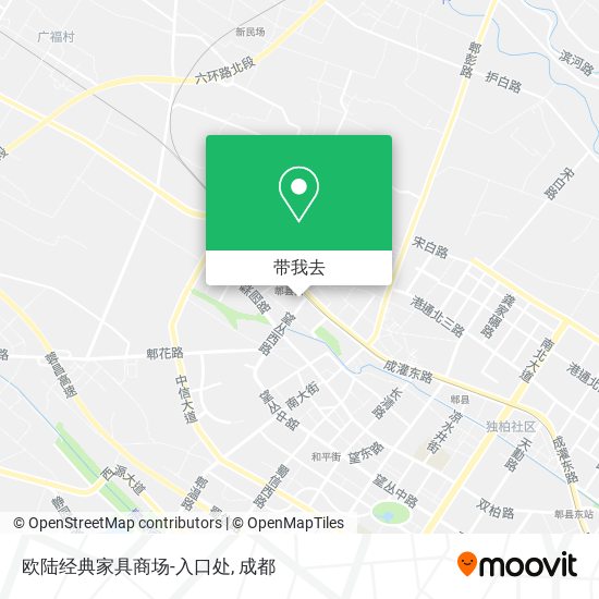 欧陆经典家具商场-入口处地图