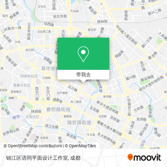锦江区语同平面设计工作室地图