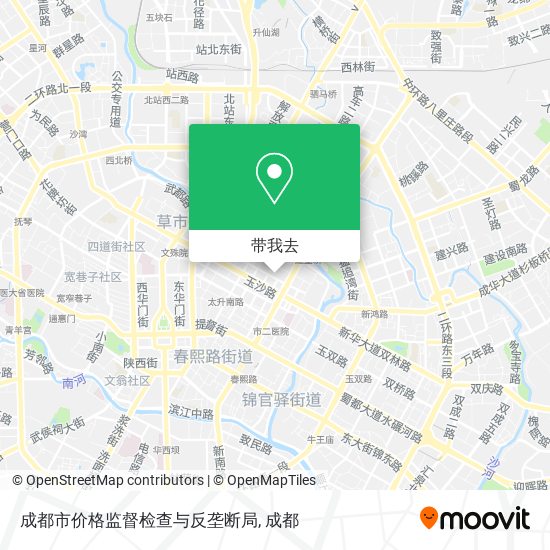 成都市价格监督检查与反垄断局地图