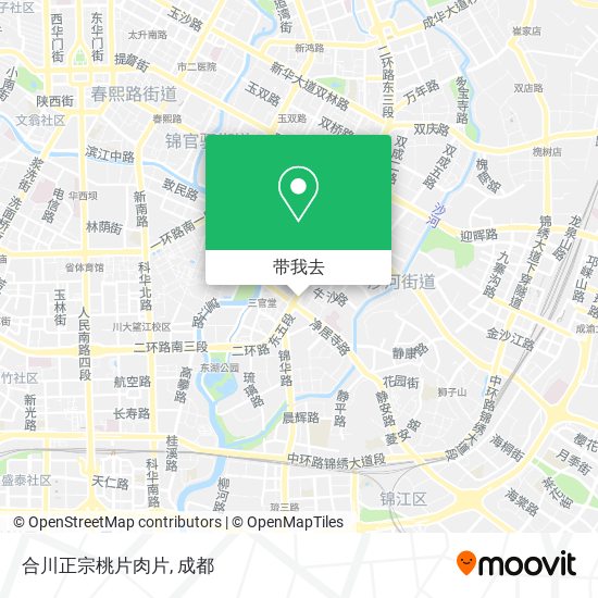 合川正宗桃片肉片地图