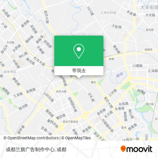 成都兰旗广告制作中心地图