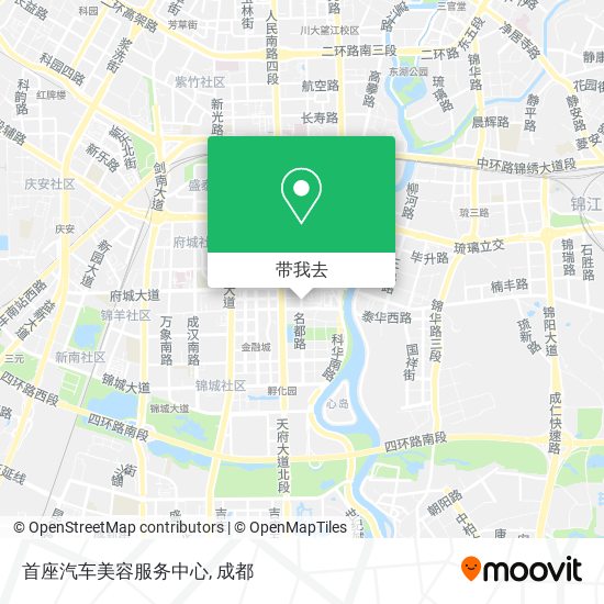 首座汽车美容服务中心地图