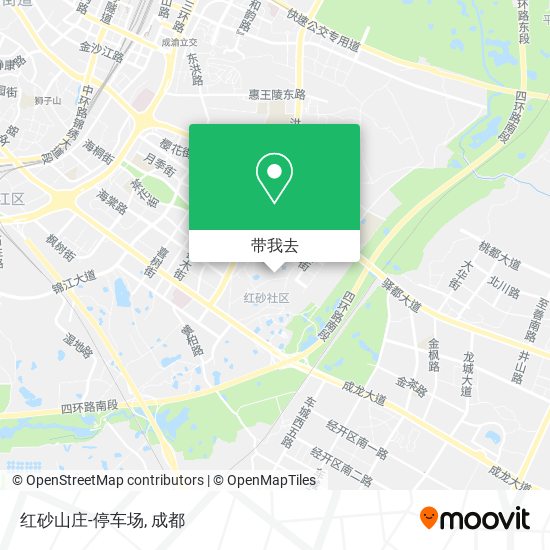 红砂山庄-停车场地图