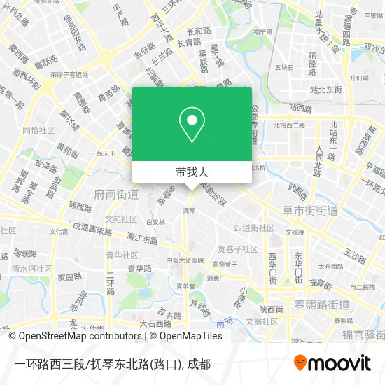 一环路西三段/抚琴东北路(路口)地图