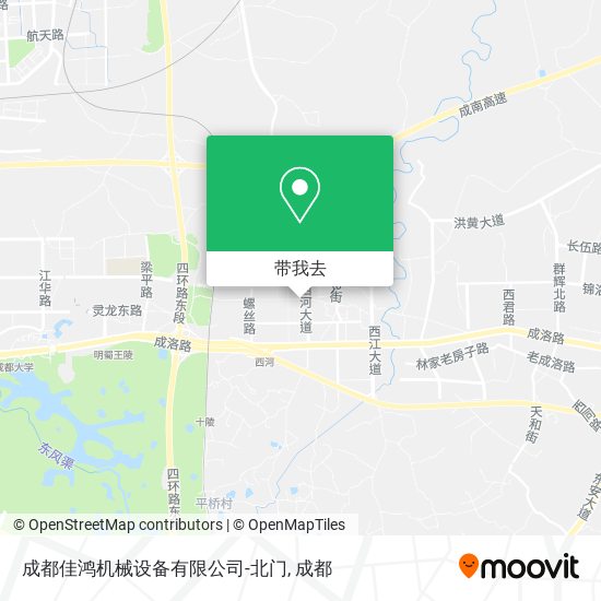成都佳鸿机械设备有限公司-北门地图