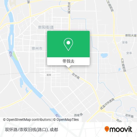 双怀路/崇双旧线(路口)地图
