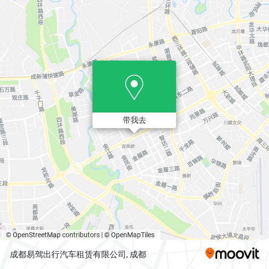 成都易驾出行汽车租赁有限公司地图