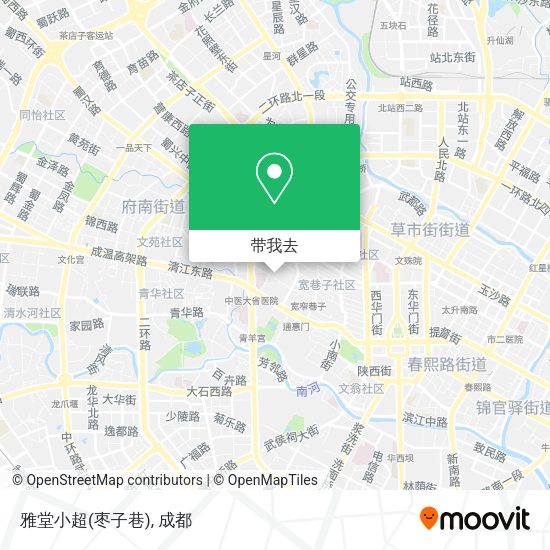 雅堂小超(枣子巷)地图