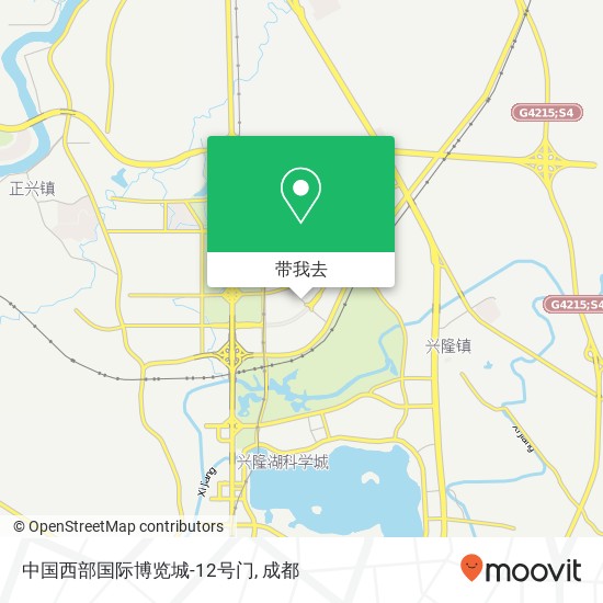 中国西部国际博览城-12号门地图