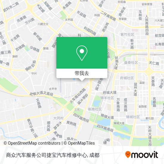 商众汽车服务公司捷宝汽车维修中心地图