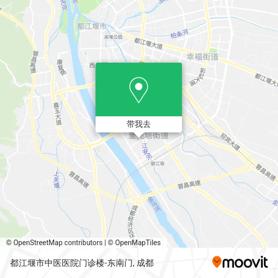 都江堰市中医医院门诊楼-东南门地图