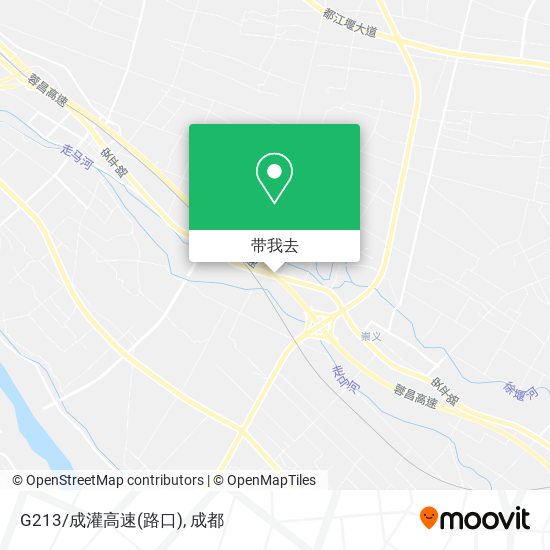 G213/成灌高速(路口)地图