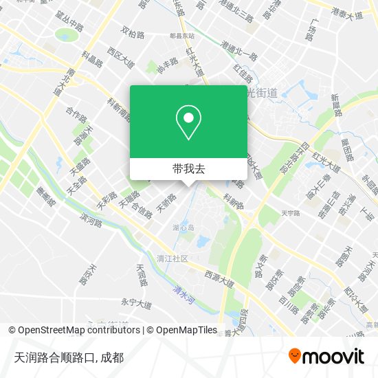 天润路合顺路口地图
