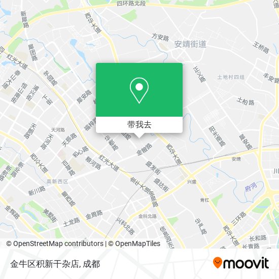 金牛区积新干杂店地图