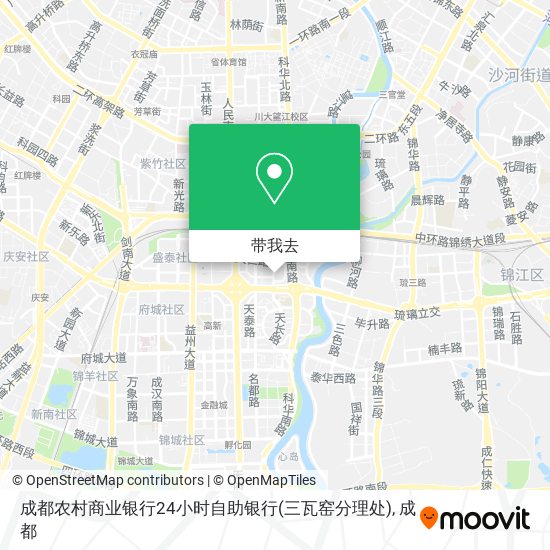 成都农村商业银行24小时自助银行(三瓦窑分理处)地图