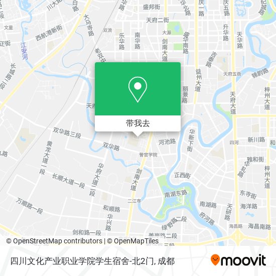 四川文化产业职业学院学生宿舍-北2门地图