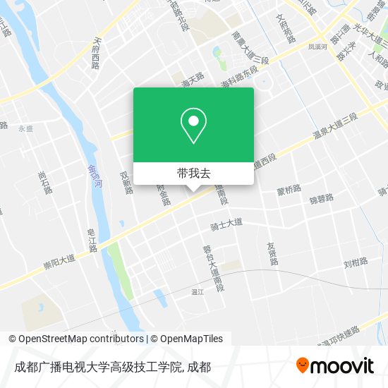 成都广播电视大学高级技工学院地图