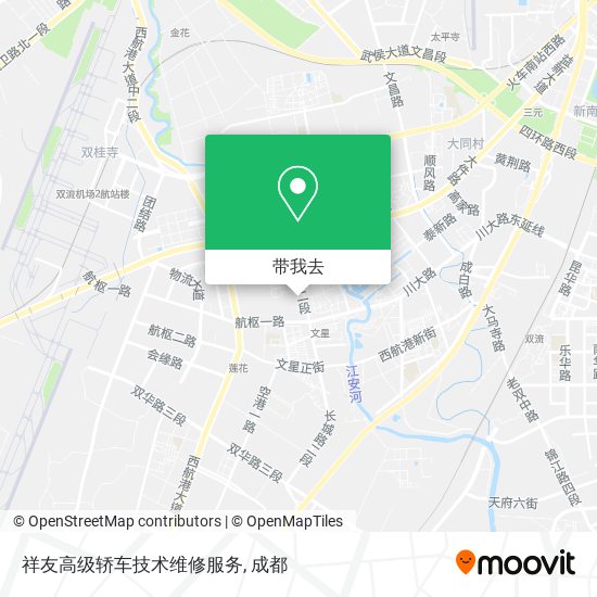 祥友高级轿车技术维修服务地图