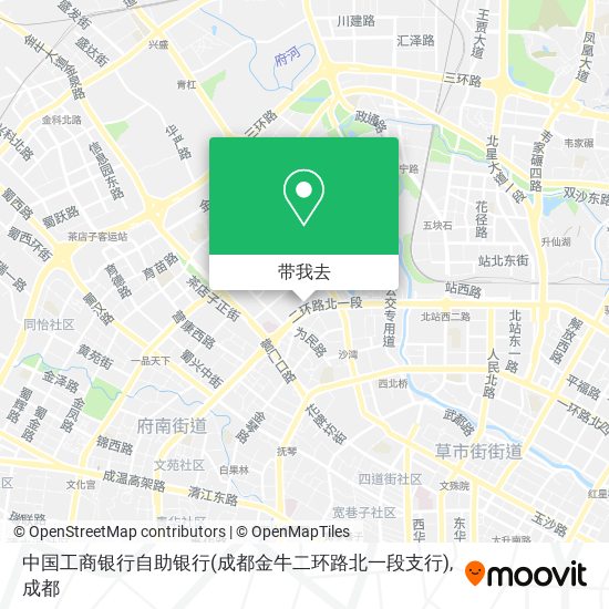 中国工商银行自助银行(成都金牛二环路北一段支行)地图