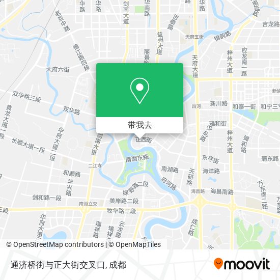 通济桥街与正大街交叉口地图