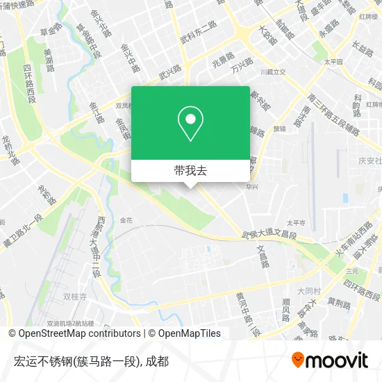 宏运不锈钢(簇马路一段)地图