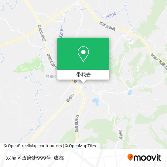 双流区政府街999号地图