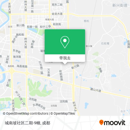 城南坡社区二期-9幢地图