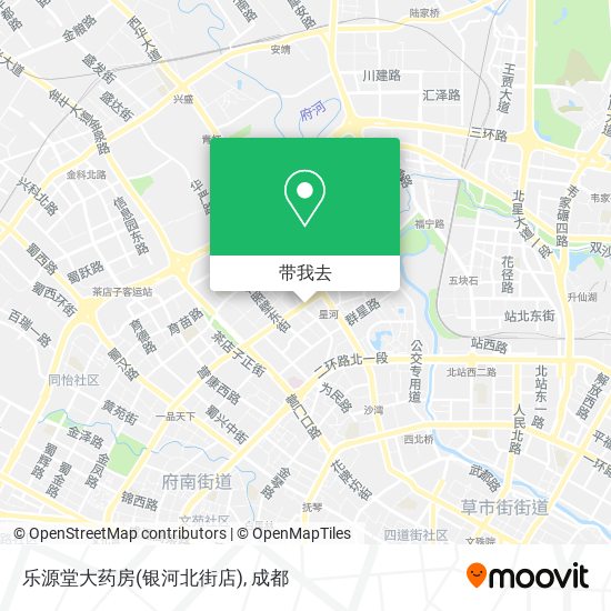 乐源堂大药房(银河北街店)地图