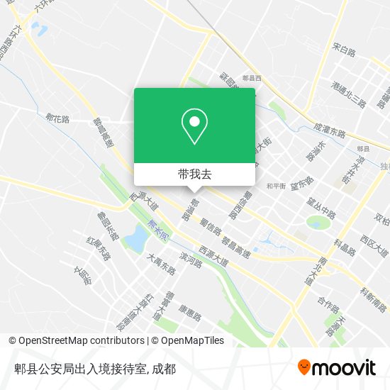 郫县公安局出入境接待室地图