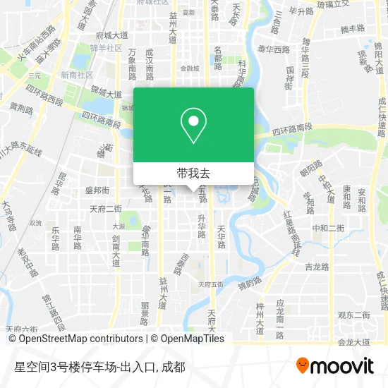 星空间3号楼停车场-出入口地图