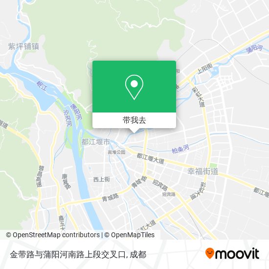 金带路与蒲阳河南路上段交叉口地图