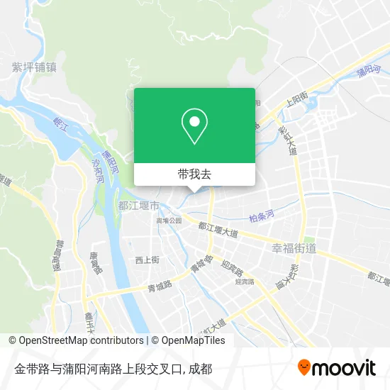 金带路与蒲阳河南路上段交叉口地图
