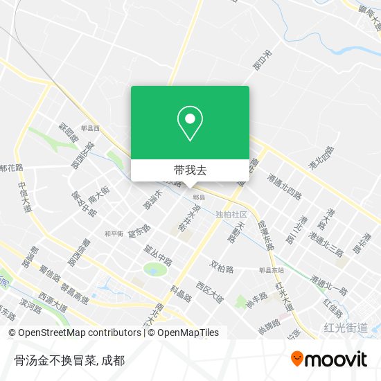 骨汤金不换冒菜地图