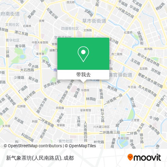 新气象茶坊(人民南路店)地图