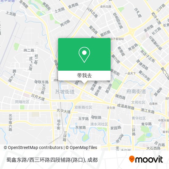 蜀鑫东路/西三环路四段辅路(路口)地图