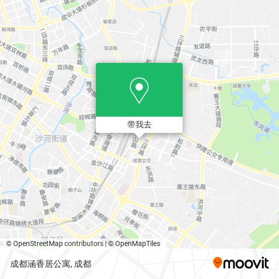 成都涵香居公寓地图