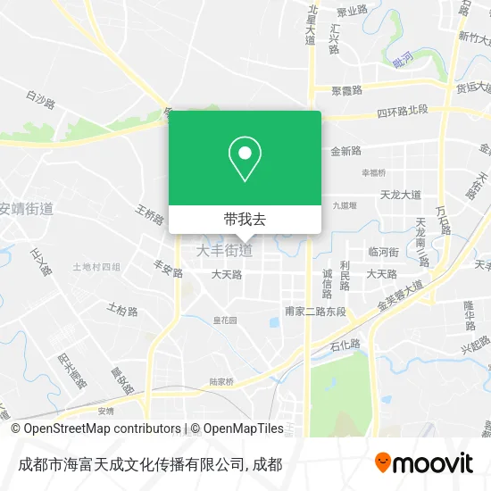 成都市海富天成文化传播有限公司地图