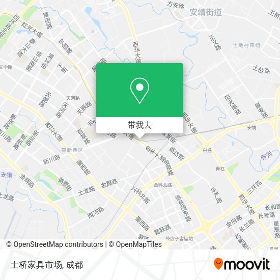 土桥家具市场地图