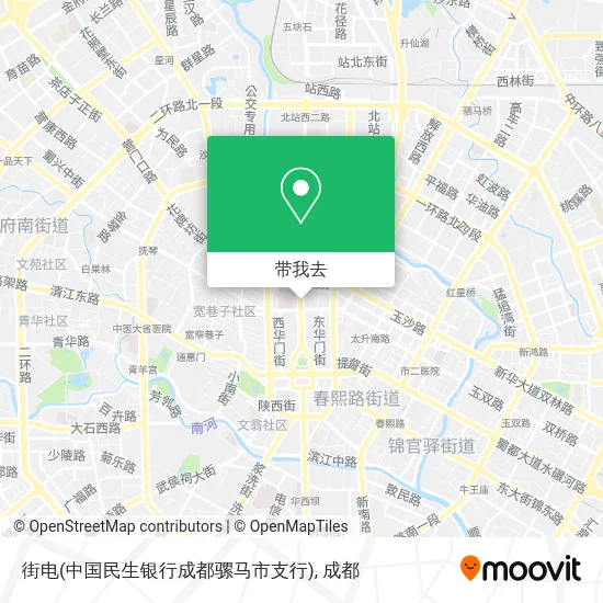 街电(中国民生银行成都骡马市支行)地图