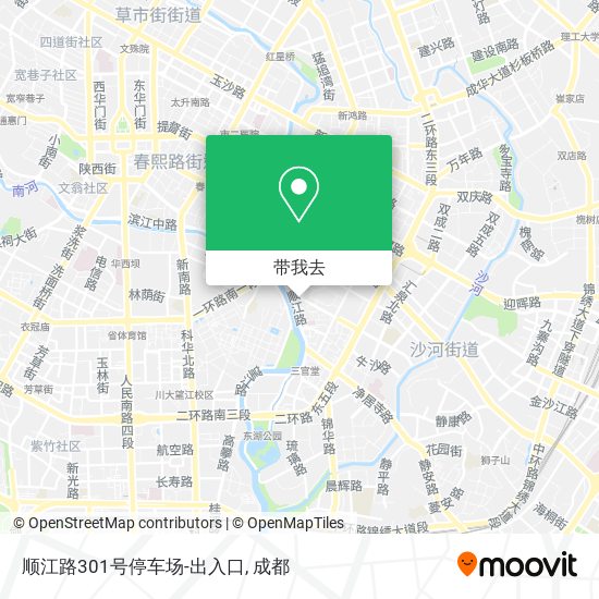顺江路301号停车场-出入口地图