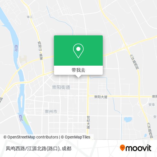 凤鸣西路/江源北路(路口)地图