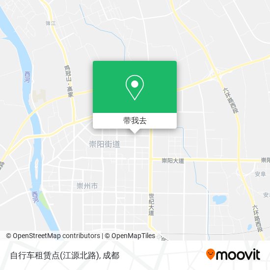 自行车租赁点(江源北路)地图