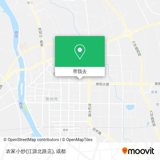 农家小炒(江源北路店)地图