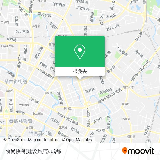 食尚快餐(建设路店)地图