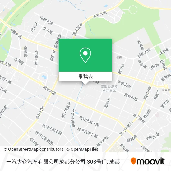 一汽大众汽车有限公司成都分公司-308号门地图